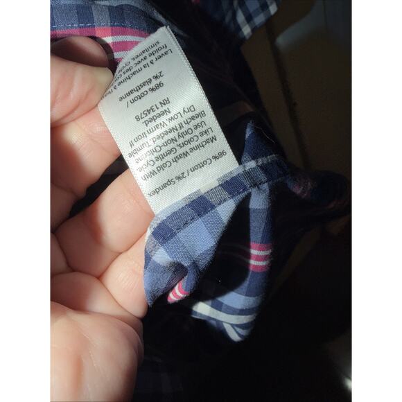 Vineyard Vines Men’s Slim Fit Murray Shirt Button Long Sleeve Blue Plaid XXL - Picture 5 of 6